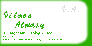 vilmos almasy business card