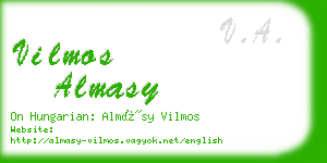 vilmos almasy business card